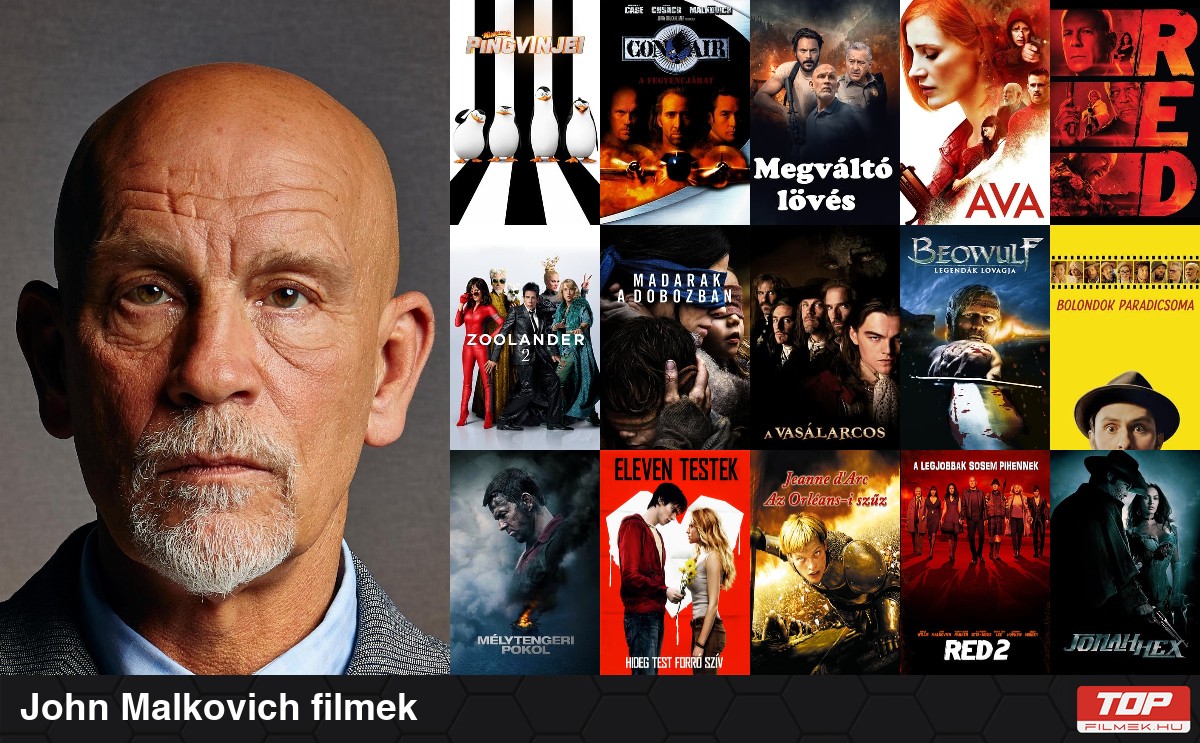 John Malkovich filmek